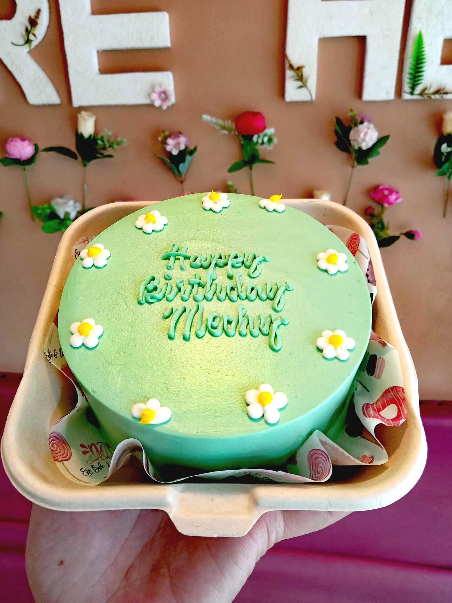 Custom Cake 4x2 Inches Happy Birthday Mechy Pipie Co Bread Cake Pastries Iligan 