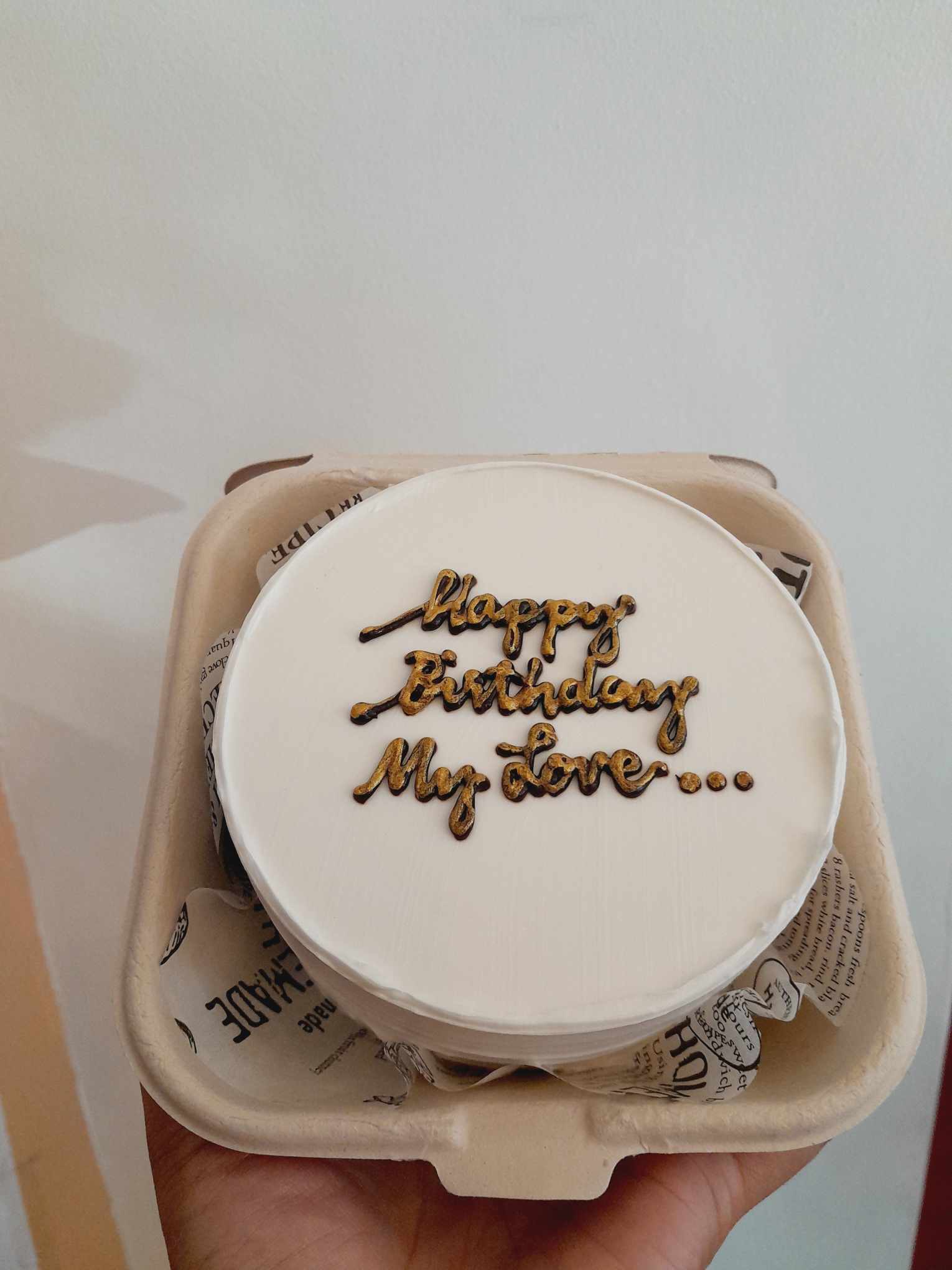 Custom Cake 4x2 Inches Happy Birthday My Love Pipie Co Bread Cake Pastries Iligan 