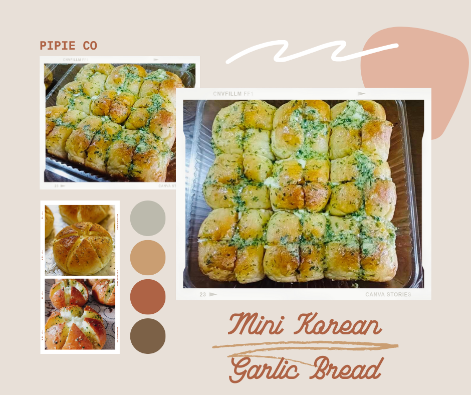 Come and Experience the Delicious Taste of the very best mini Korean Garlic cream cheese bread