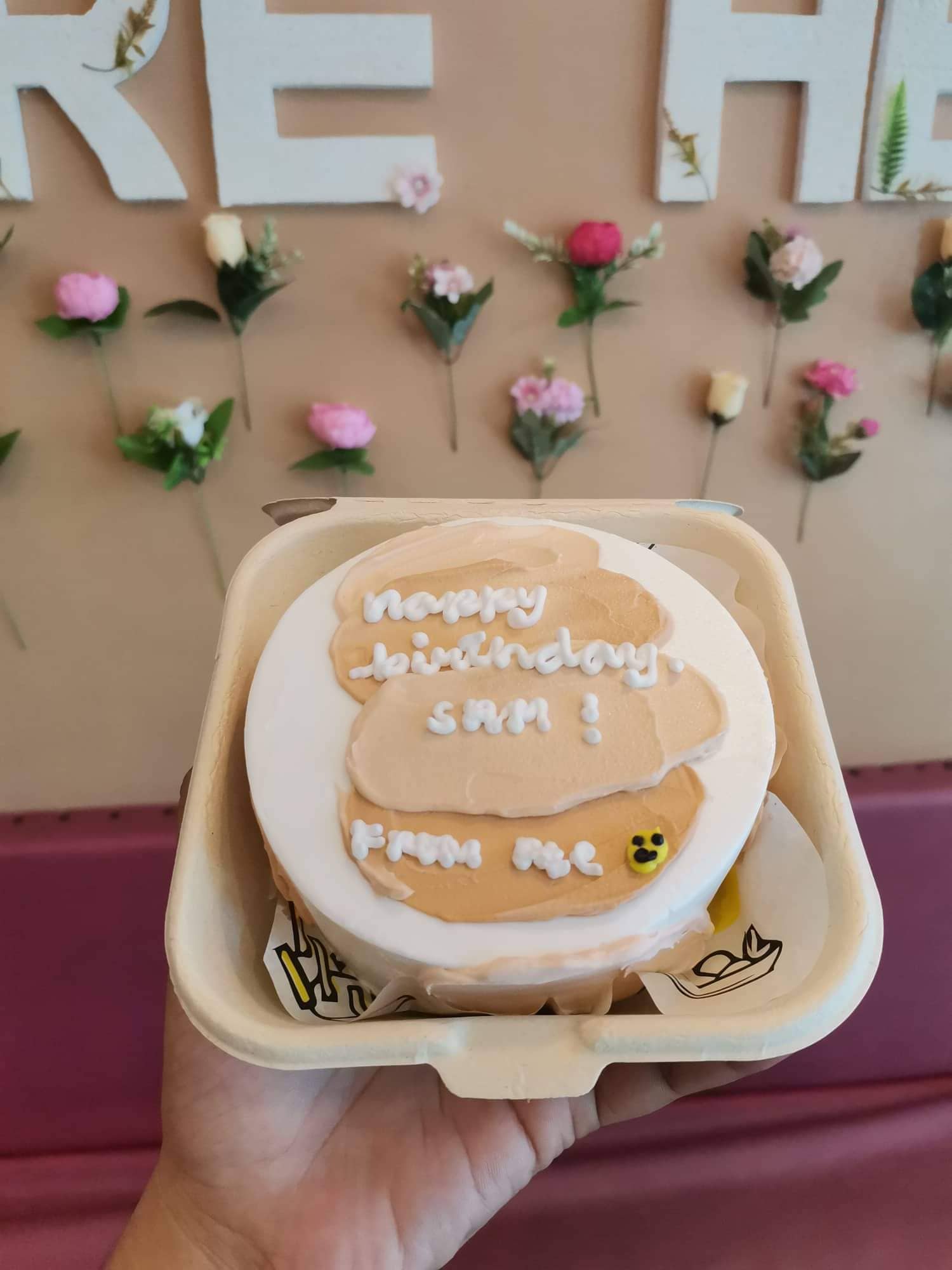 Happy birthday cake in Hanoi