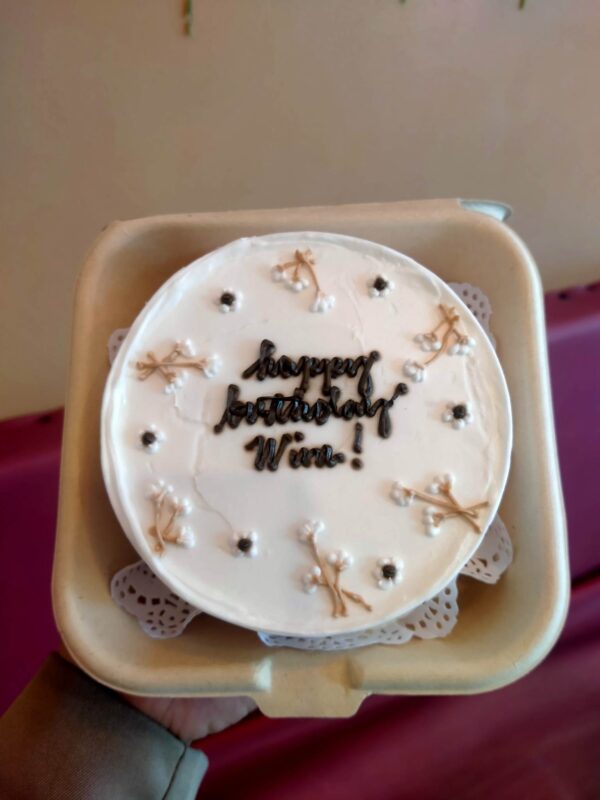 Custom Cake 4x2 Inches Happy Birthday Wim Pipie Co Bread Cake Pastries Iligan 