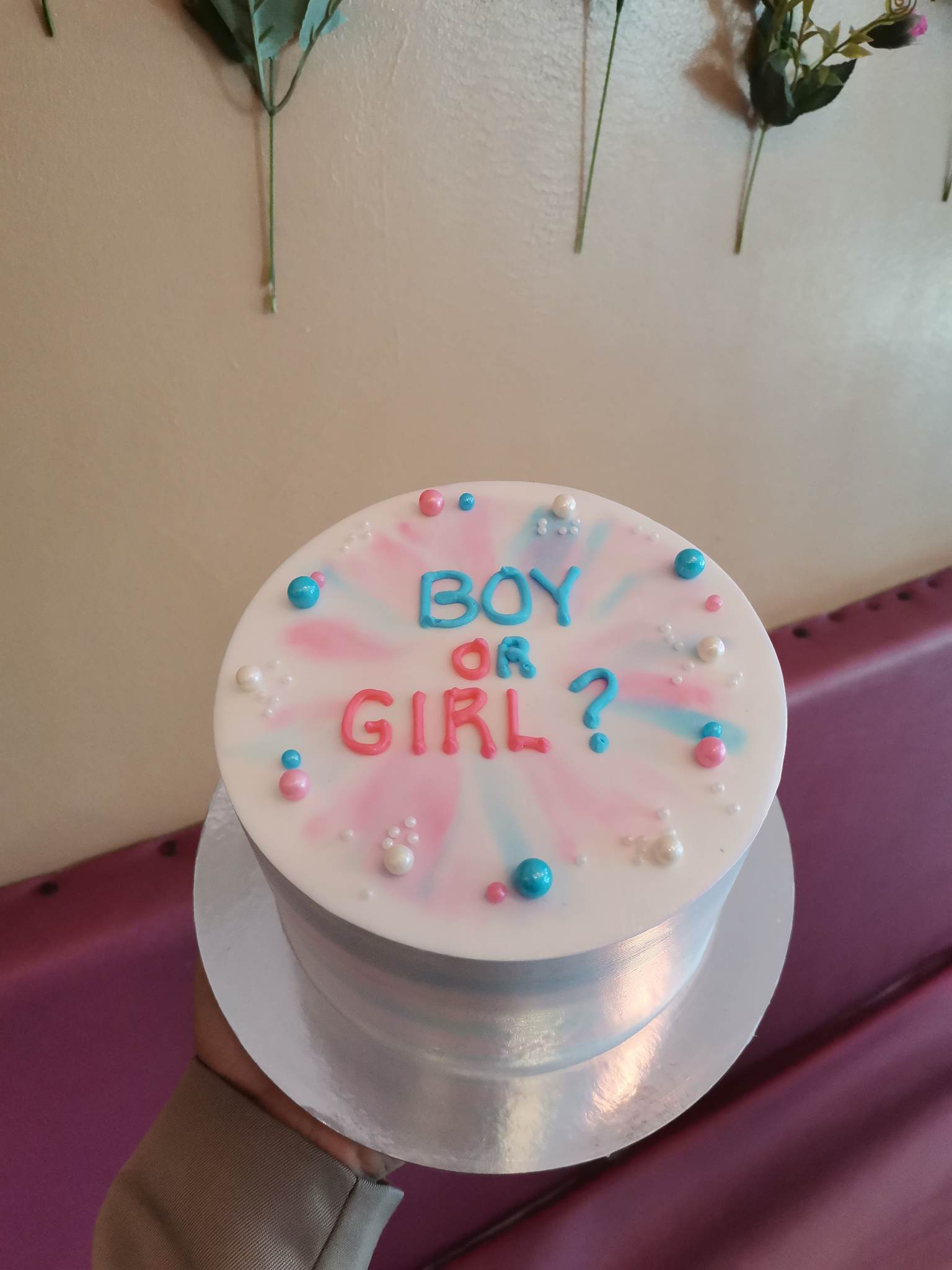 Custom Cake - 5 Inches - Gender Reveal Cake - Pipie Co Bread Cake 