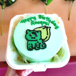 Custom cake -4x2 inches -Happy Birthday Racquel