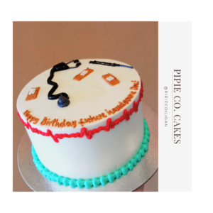 Custom Soft Icing Cake - 4x2 inches