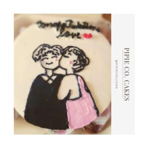 Custom cake -4x2 inches - Congratulations Love❤