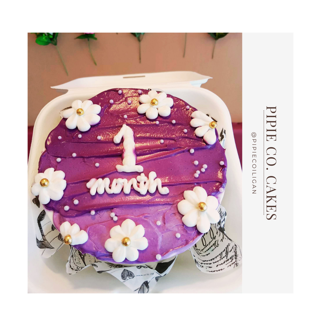 Bake Inc. - One month baby girl cake . #onemonth... | Facebook