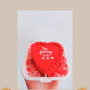 Custom cake - 4x2 inches -I'M Feeling 22