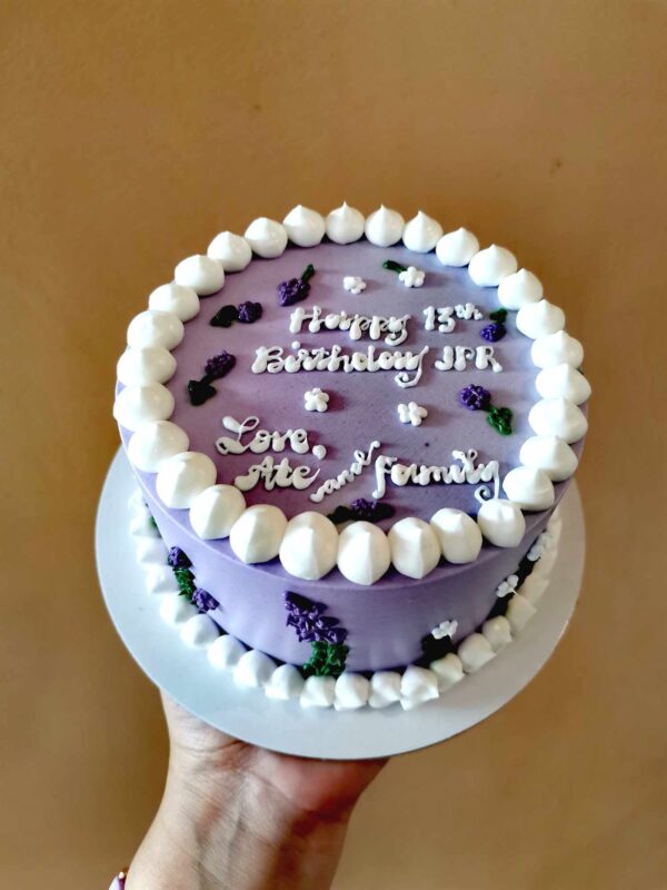 Custom Soft Icing Cake - 4x2 inches - Happy 13th Birthday JPR, Love, Ate and Family
