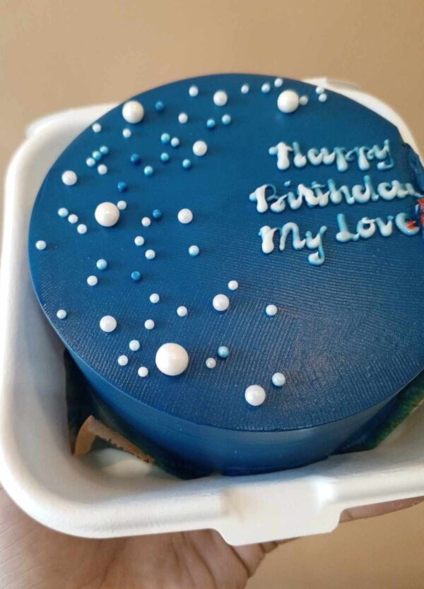 Custom Soft Icing Cake - 4x2 inches - Happy Birthday My Love
