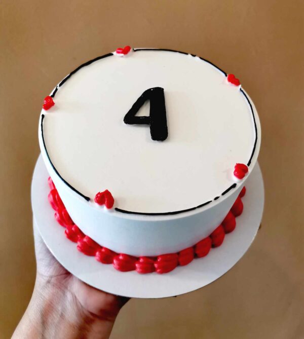 Custom Soft Icing Cake - 4x2 inches - 4
