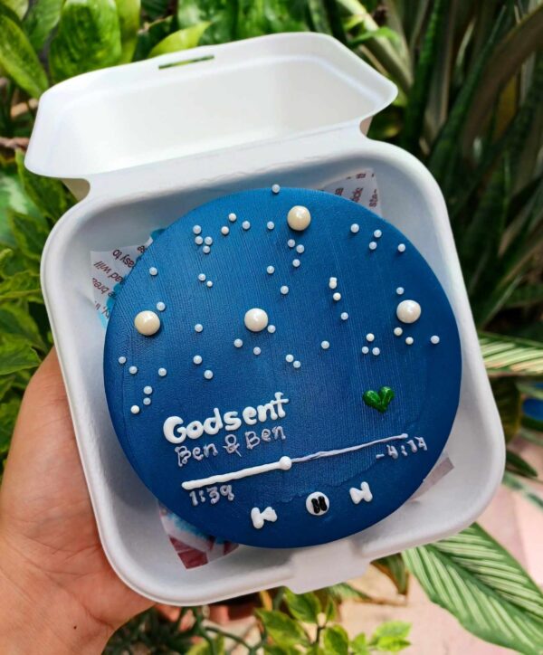 Custom Soft Icing Cake - 4x2 inches - Godsent