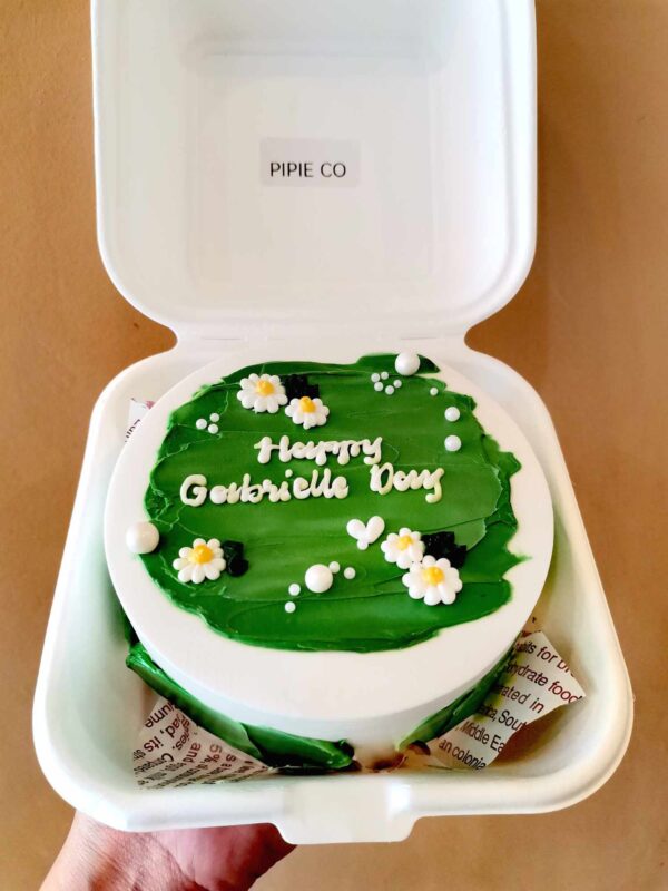 Custom Soft Icing Cake - 4x2 inches - Happy Gabrielle Day