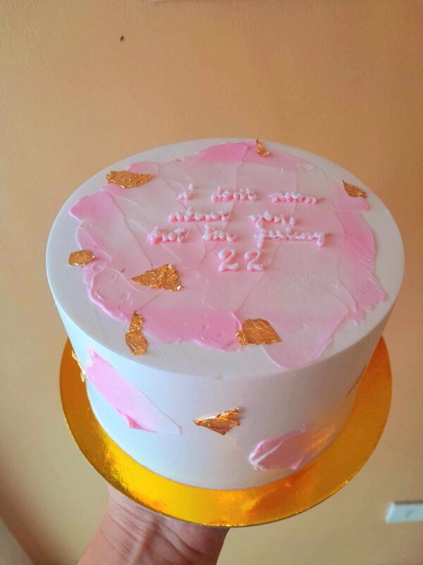 Custom Soft Icing Cake - 5x3 inches - I don't know about you, but I'm feeling 22