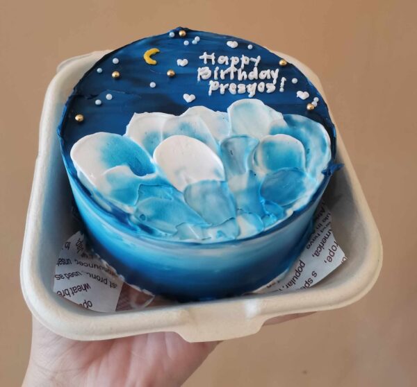Custom Soft Icing Cake - 4x2 inches - Happy Birthday Presyos!