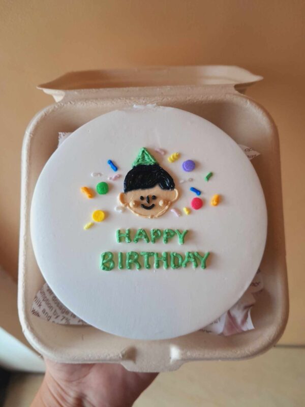 Custom Soft Icing Cake - 4x2 inches - Happy Birthday