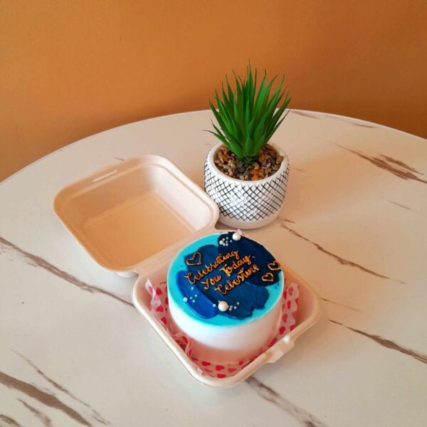 Custom Soft Icing Cake - 4x2 inches - Celebrating You Today, Celestine