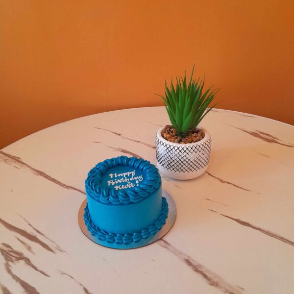 Custom Soft Icing Cake - 4x2 inches - mango flavor - Happy Birthday Kurt!