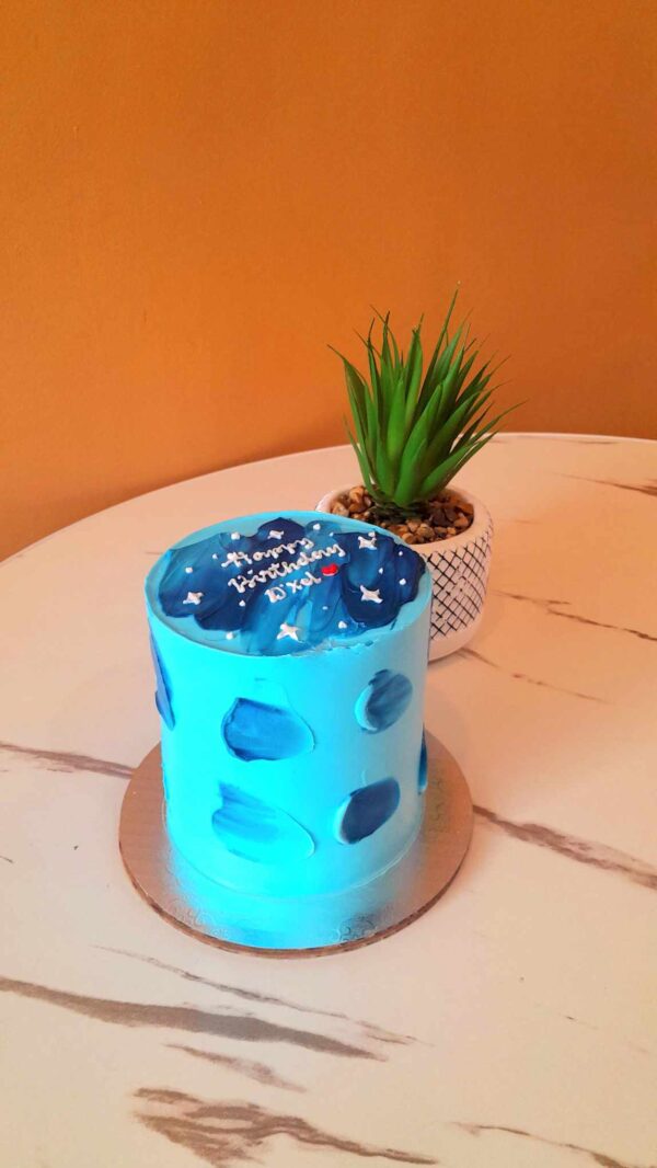 Custom Soft Icing Cake - 4x4 inches - Happy Birthday D'Xel