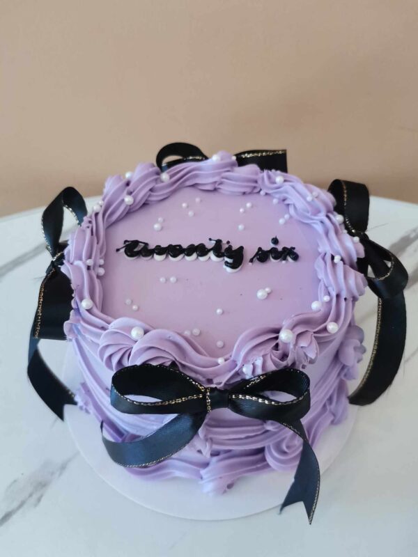 Custom Soft Icing Cake - 4x2 inches - Twenty six