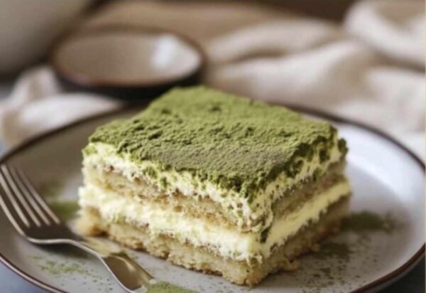 Matcha Tiramisu Cake - 4x2 inches - Bento rectangular size